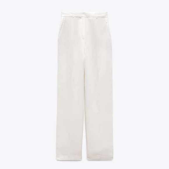 Zara 2 Pc Set Satin Effect Long Blazer & Pants Size XS - Picture 11 of 16